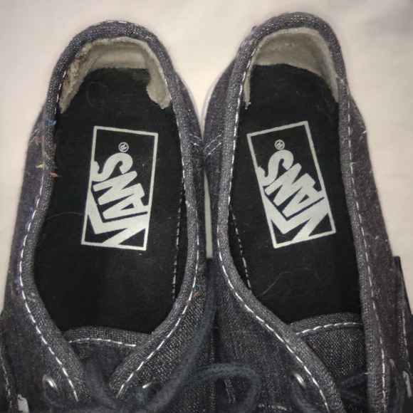 Vans Authentic‎ Denim Speckled Low Top Sneakers Shoes US Women 5.5 US Men 4 - Picture 3 of 7
